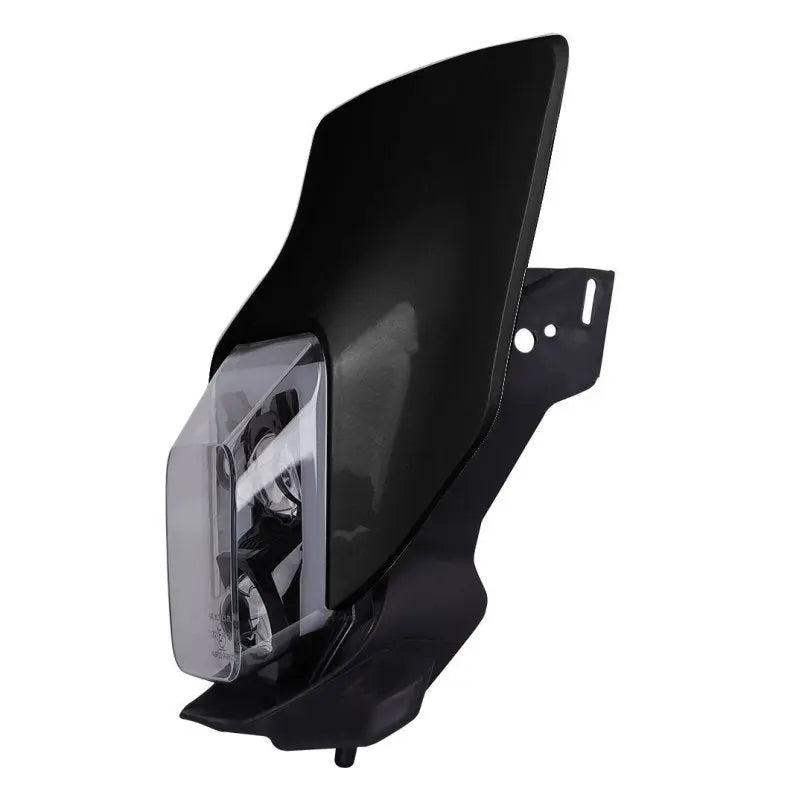 Projecteur LED moto + plaque Enduro Offroad  noir Le Pratique du Motard