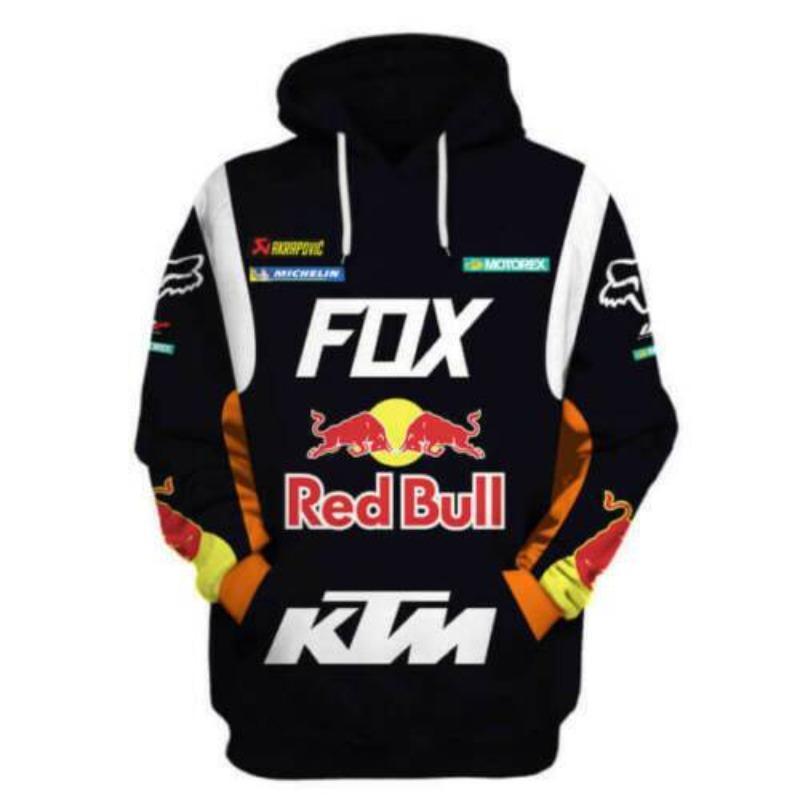 Pull à capuche moto  RED BULL Le Pratique du Motard