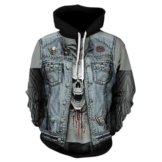 Pull a capuche SONS OF ANARCHY 3D - Le Pratique du Motard