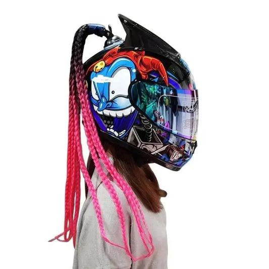 Queue de cheval de casque Tricolore - Le Pratique du Motard