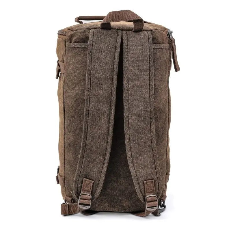 Sacoche De Selle Moto 25L – Style Vintage, Imperméable, Convertible En Sac à Dos – Pour Custom Et Rétro (Marron)