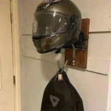 Support casque moto bois métal - Le Pratique du Motard