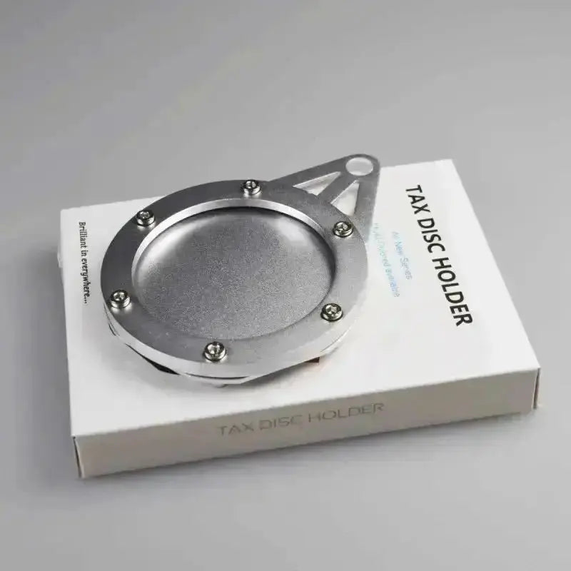 Support vignette assurance moto étanche en aluminium anodisé, coloris au choix