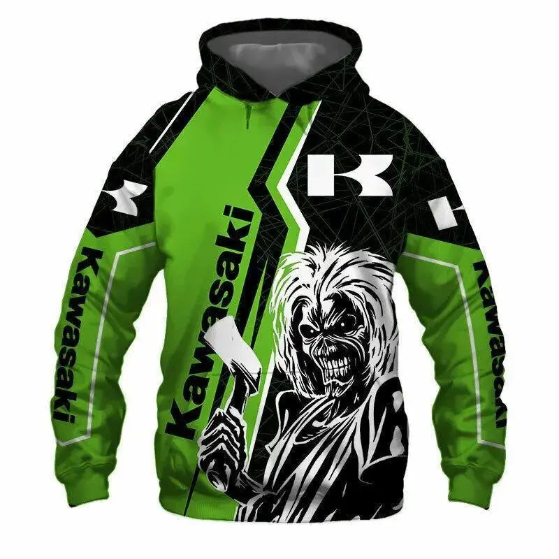 Sweat a capuche IRON KAWASAKI - Le Pratique du Motard