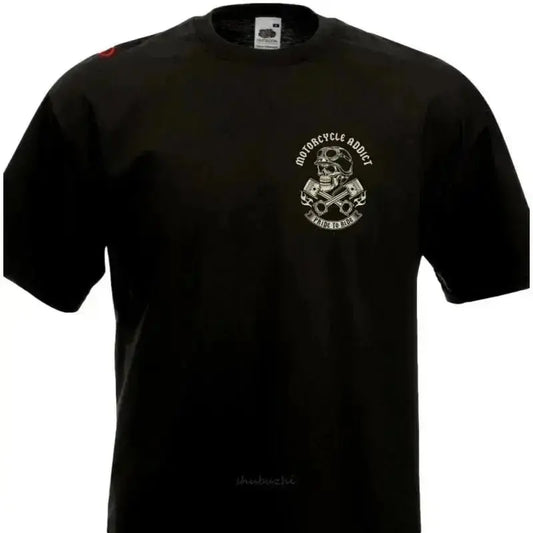 T shirt moto vintage -Motorcycle Addict - Le Pratique du Motard