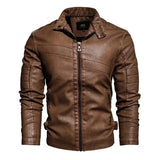 Veste cuir camel vintage Le Pratique du Motard