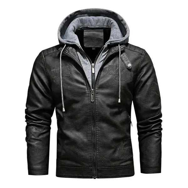 Veste Homme Cuir Noir Vintage Le Pratique du Motard – LE