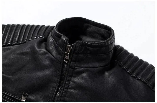 Veste cuir  vintage - Noir Le Pratique du Motard