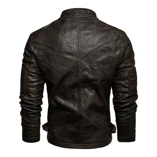 Veste cuir noir vintage Le Pratique du Motard