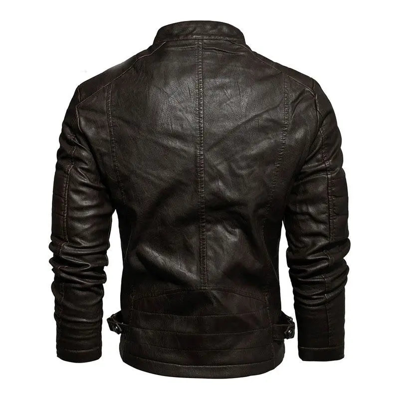 Veste cuir vintage homme - Coffee Le Pratique du Motard