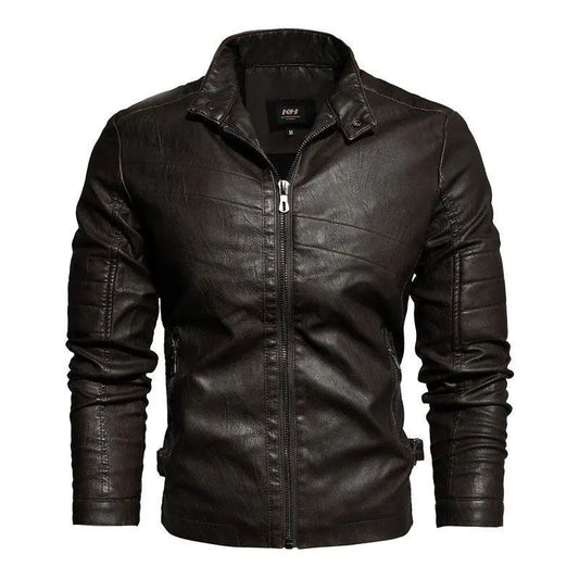 Veste cuir vintage homme - Coffee Le Pratique du Motard